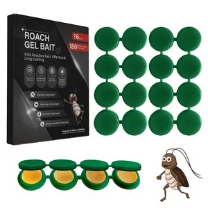 16 Pack Cockroach Gel Bait, Highly Effective Roach Gel Bait Indoor Infestation Solution, Fast Acting Cockroach Killer Indoor Home Kitchen Use, Easy to Apply & No Mess Roach Bait, Long-Lasting