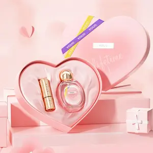 Lipstick + Women's Perfume Gift Set, Floral Fruit Scent, Petal Lipstick, Valentine's Day, Birthday Gift, Cosmetics Kit, Daily Use, Date Gift