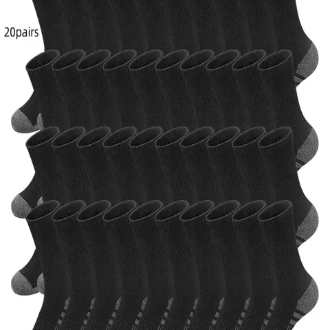 【Black Friday】Men's Casual Comfortable Breathable Fabric Mid-Calf Socks for Daily Wear, All-Season Multi-Pack Socks