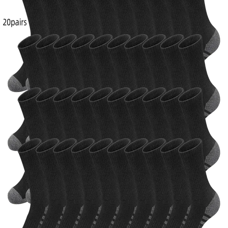 【Black Friday】Men's Casual Comfortable Breathable Fabric Mid-Calf Socks for Daily Wear, All-Season Multi-Pack Socks