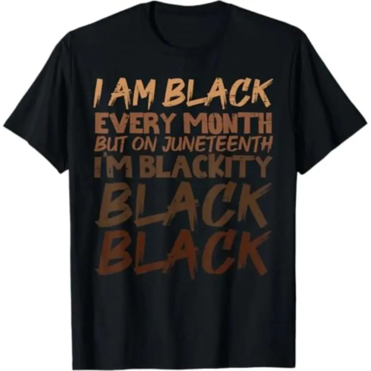 100 Percent Cotton I Am Black Celebrating Juneteenth Blackity Men Women Kids T Shirt