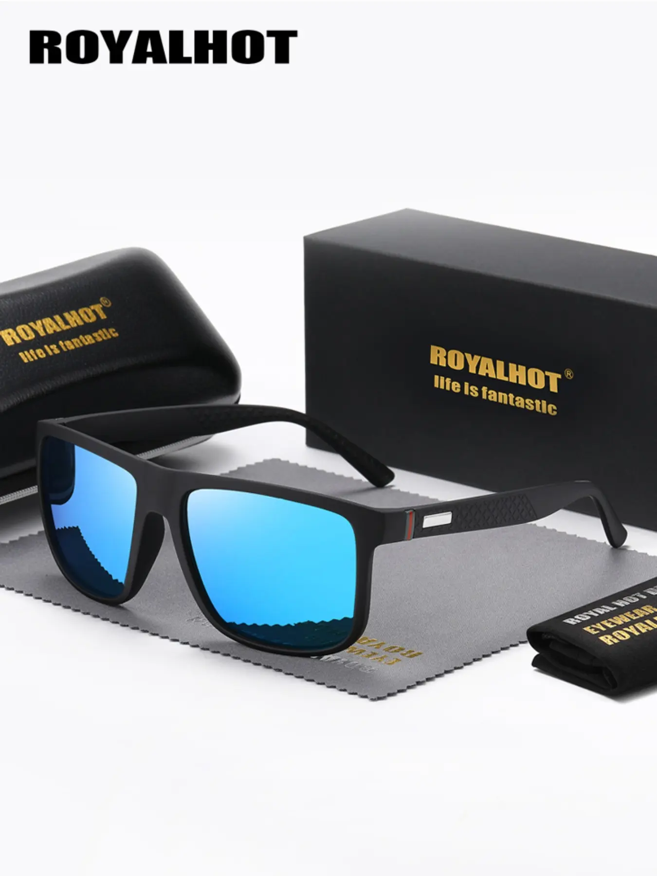 Polarized Square Sunglasses Full Frame Plastic Tortoiseshell Square Sunglasses #1167725 | Zenni Optical main image 3