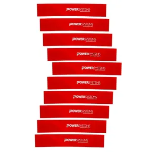 Power Systems Versa Loop 10-Pack - Color-Coded Resistance Bands for Strength Training and Physical Therapy - Medium