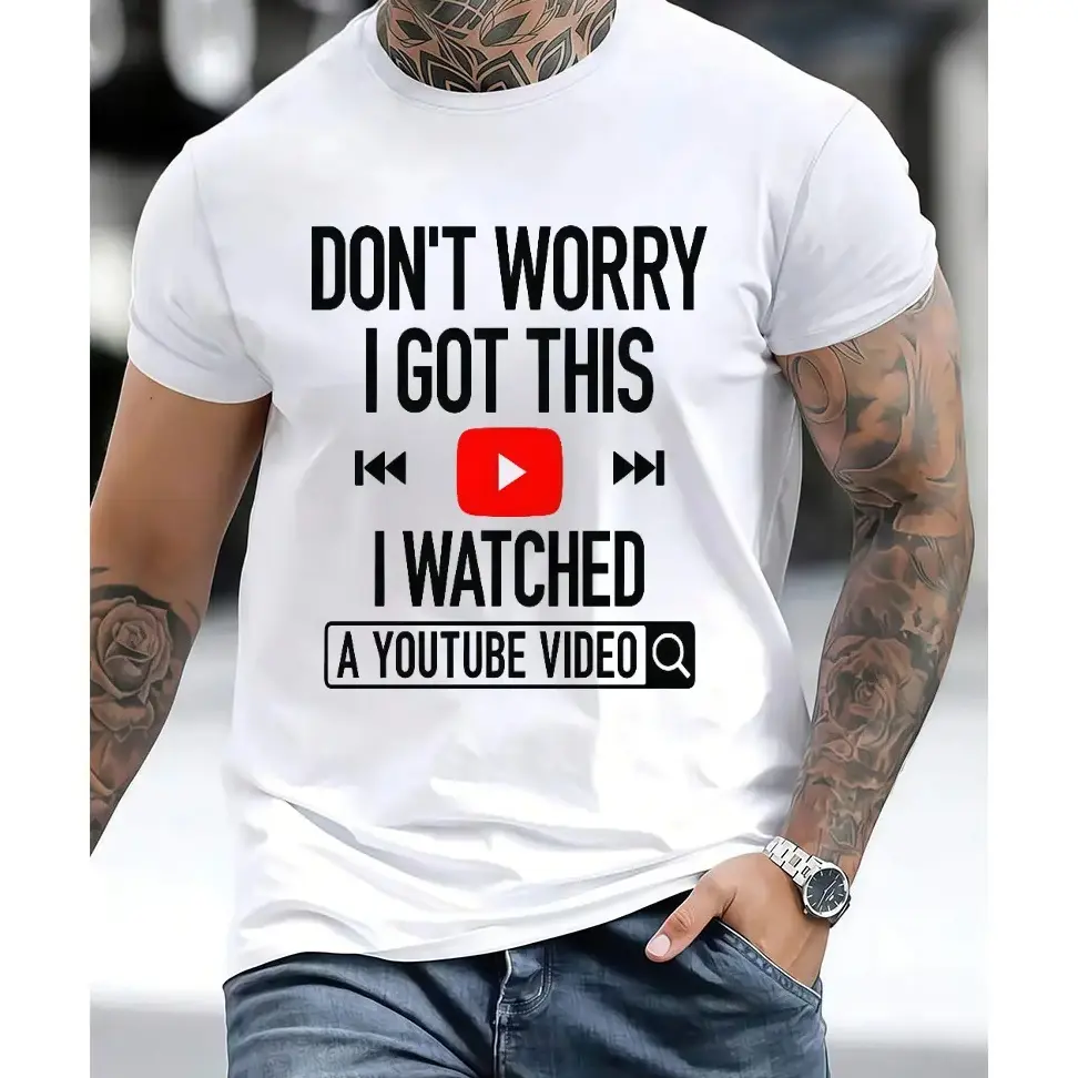 Men'S Funny T-shirt DIY Shirt Mechanic Engineer Garage T-Shirts Humorous Gifts Father'S Day T-Shirt For Him Dad All-Season Family T-shirt Apparel Relaxed Fit
