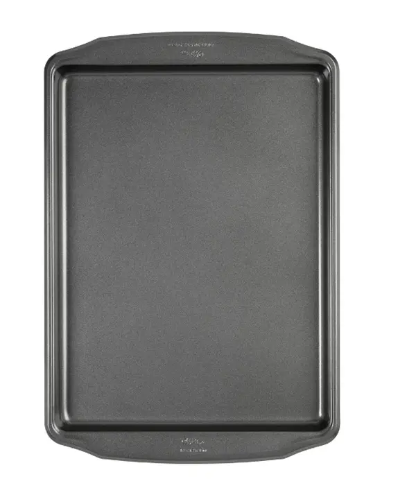 Bake It Better Steel Non-Stick Large Cookie Sheet, 16 x 12-inch - Perfect Bakeware for Baking
