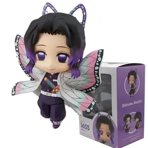 10cm Demon Slayer Kochou Shinobu 1655 Q Ver. Pvc Action Figure Model Toys Pvc Figure Statue Model Collection Toys Birthday Gift