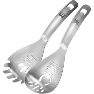 430 Stainless Steel Multi Function Pasta Spoon Kitchen Cooking Spoon with Potato Masher Egg Yolk Separator Grater Plate Bottle Opener Slotted Spoon Multifunction Kitchen Tool for Pasta Noodles Cooking Utensil