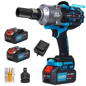 Cordless Impact Wrench Kit, 20V MAX 3/4 Impact Gun,  Brushless Impact Wrenches, Power Wrench with 6-Mode Speed, 2x4.0Ah Batteries Cordless Impact Driver for Car/Mower