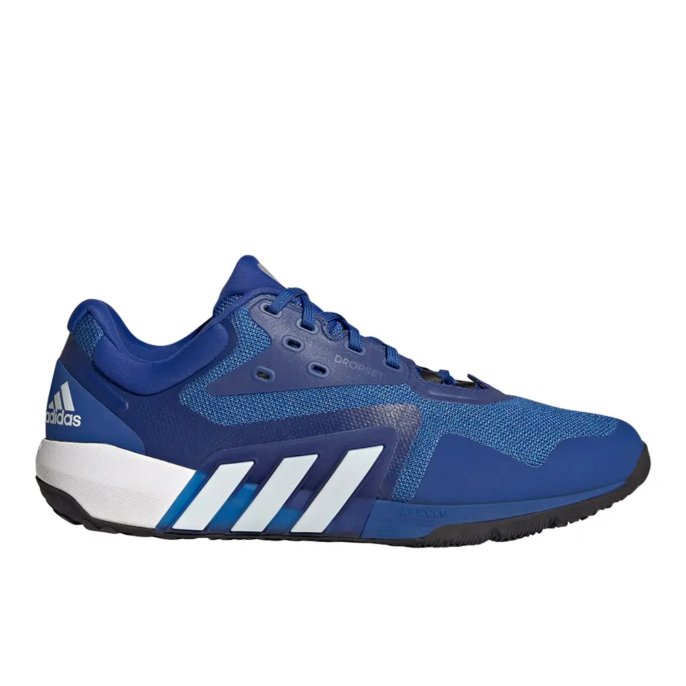 adidas Mens Dropset Trainer Weightlifting Sneakers Shoes - Blue adidas Mens Dropset Trainer Weightlifting Sneakers Shoes - Blue