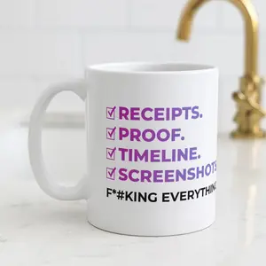 Popular Entertainment Themed Daily Beverage Mug 11oz & 15oz, Unique Receipts Element Pattern Ceramic Drink Cup, Durable Easy Clean Reusable Drinkware, Perfect Present Choice For Fan Friends Holiday Gifting outdoorfun
