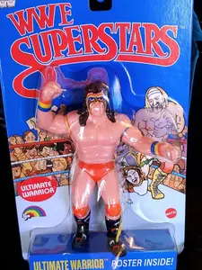 Vintage WWF Superstar Ultimate Warrior Figure Sealed Mattel Collectible