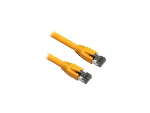 Nippon Labs Cat8 RJ45 2FT Ethernet Patch Internet Network LAN Cable, Indoor/Outdoor, 24AWG, Shielded Latest 40Gbps 2000Mhz, Weatherproof S/FTP for Router, PS4, PS5, Xbox, PoE, Switch, Modem (Yellow)