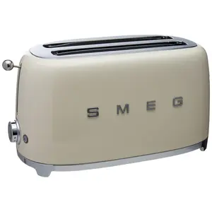 SMEG 50's Retro Style Electric 4-Slice Toaster (Cream) - Open Box