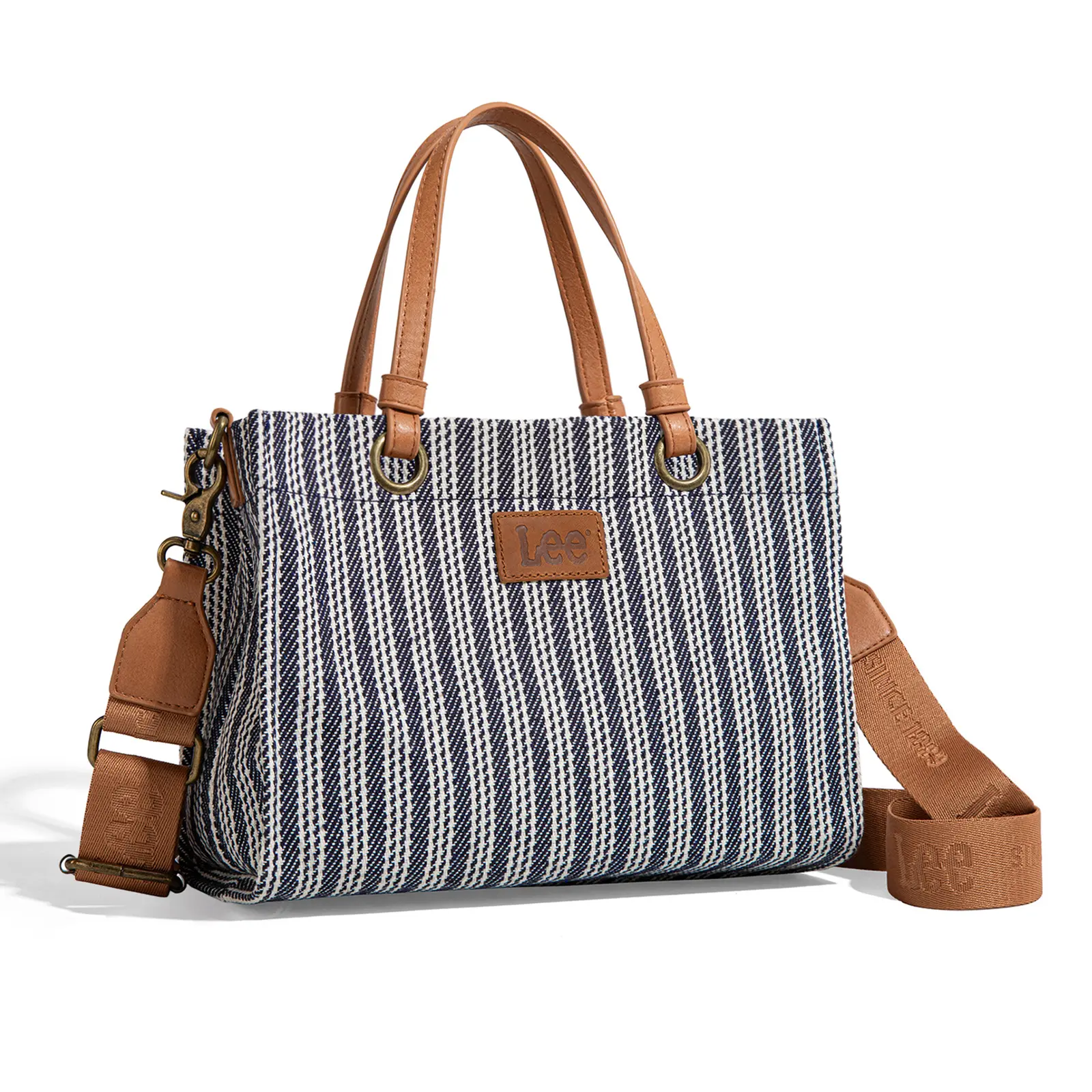 Montana West x Lee Small Tote Bag for Women Work, Stripe Crossbody Bag Top-handle Handbags