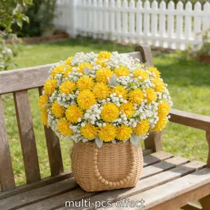 Artificial Hydrangea Flowers, UV-Resistant Fake Flower Bouquet, Ideal for Home Decor, Weddings, Gardens, Photography, Indoor/outdoor Use