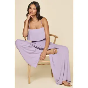 Go With The Flow Crop Top - Lavender Haze