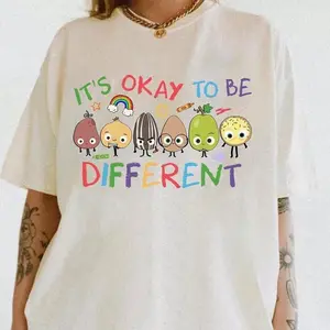 It's Okay To Be Different Shirt, Sped Tee, Neurodiversity Gift, Special Education Shirt, AAC Teacher Shirts, RBT Shirt, School Counselor, Back to school 2025 Shirt graphic tee