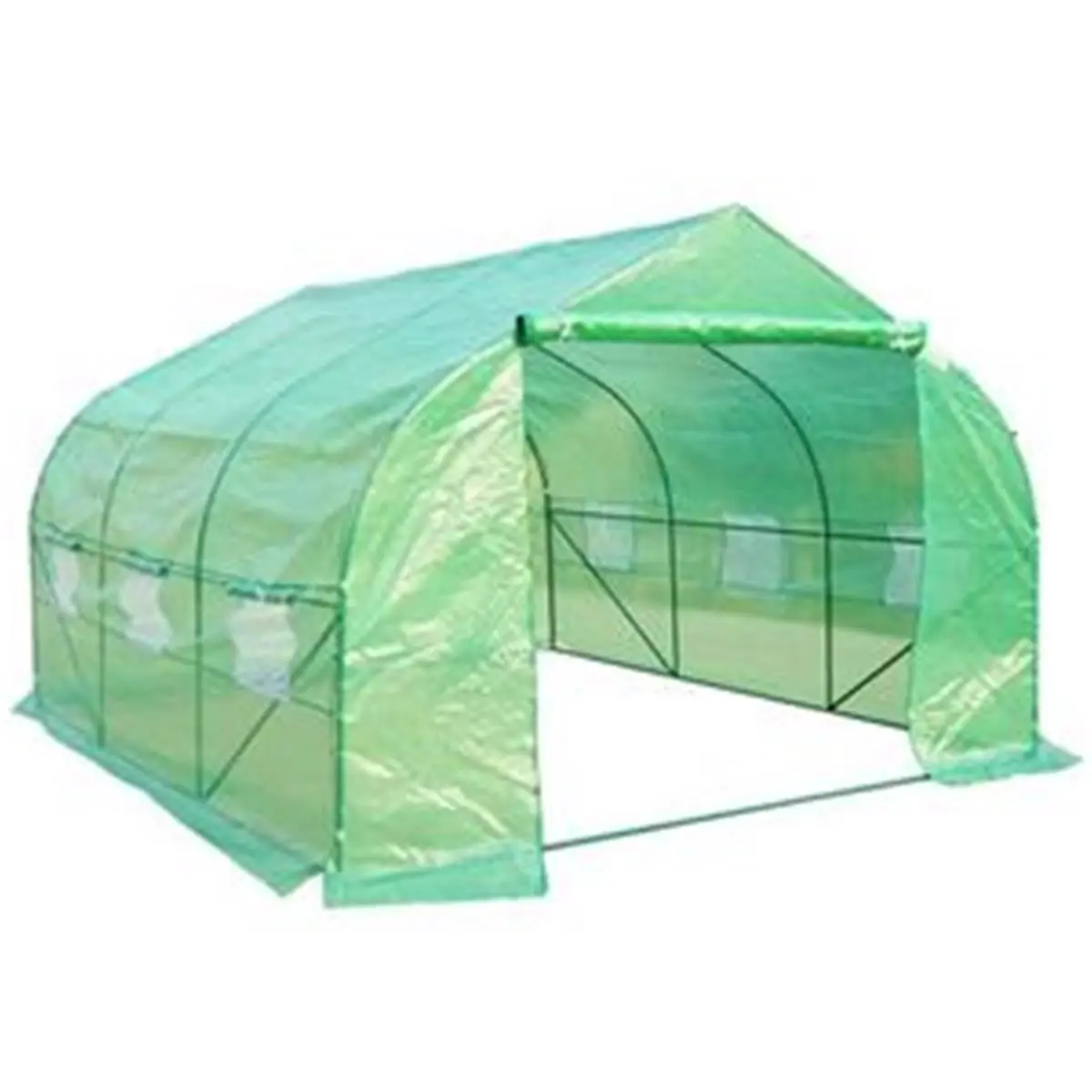 Portable Garden Walk-in Steeple Greenhouse - 12 x 10 x 7 ft., Large Space