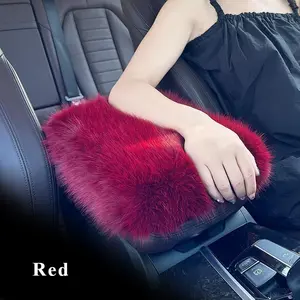 Car Center Console Cover, Universal Plush Car Armrest Pad, Soft & Comfortable Car Armrest Pad, Car Interior Decoration AccessoriesGift