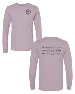 Let Your Smile Change The World Long Sleeve Shirt Drawn By Uncle Andy