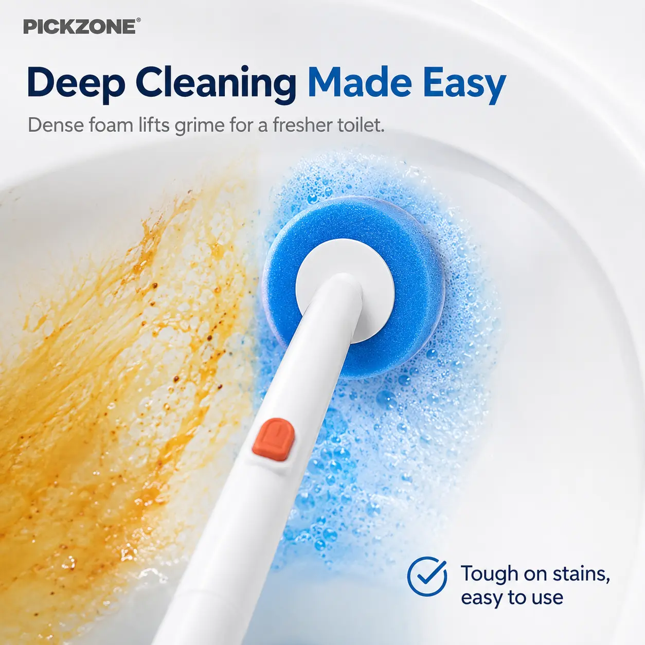 PICKZONE Wall Mounted Toilet Brush Set, Disposable Toilet Brush Toilet Bowl WandHolder Set with 12/24PCS Cleaner Refills, GeneralBathroom Cleaner Restroom Home,House Cleaning Tools, Toilet Cleaning System