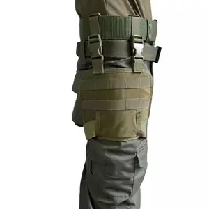 Molle System Tactical Modular Leg Pouch, Outdoor Sports Cs Leg Harness Bag, Multi-Functional Waist Slip Pocket Hanging Bag, Military Style Gear, Durable Outdoor Hiking