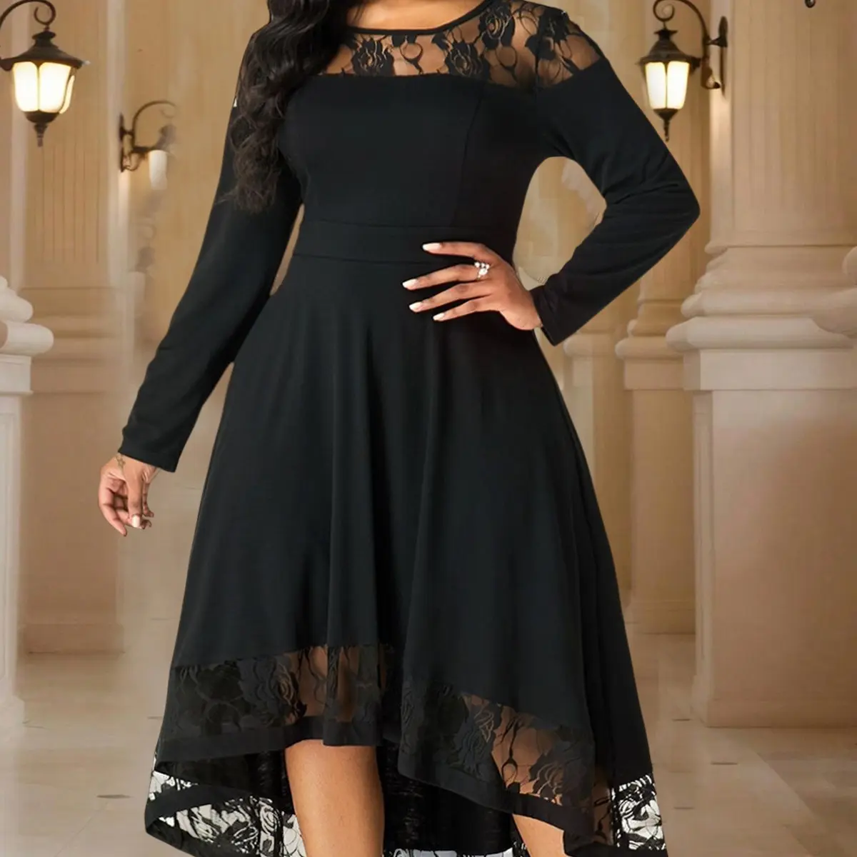 sachin and babi light blue dress Plus Size Designer Dresses main image 1