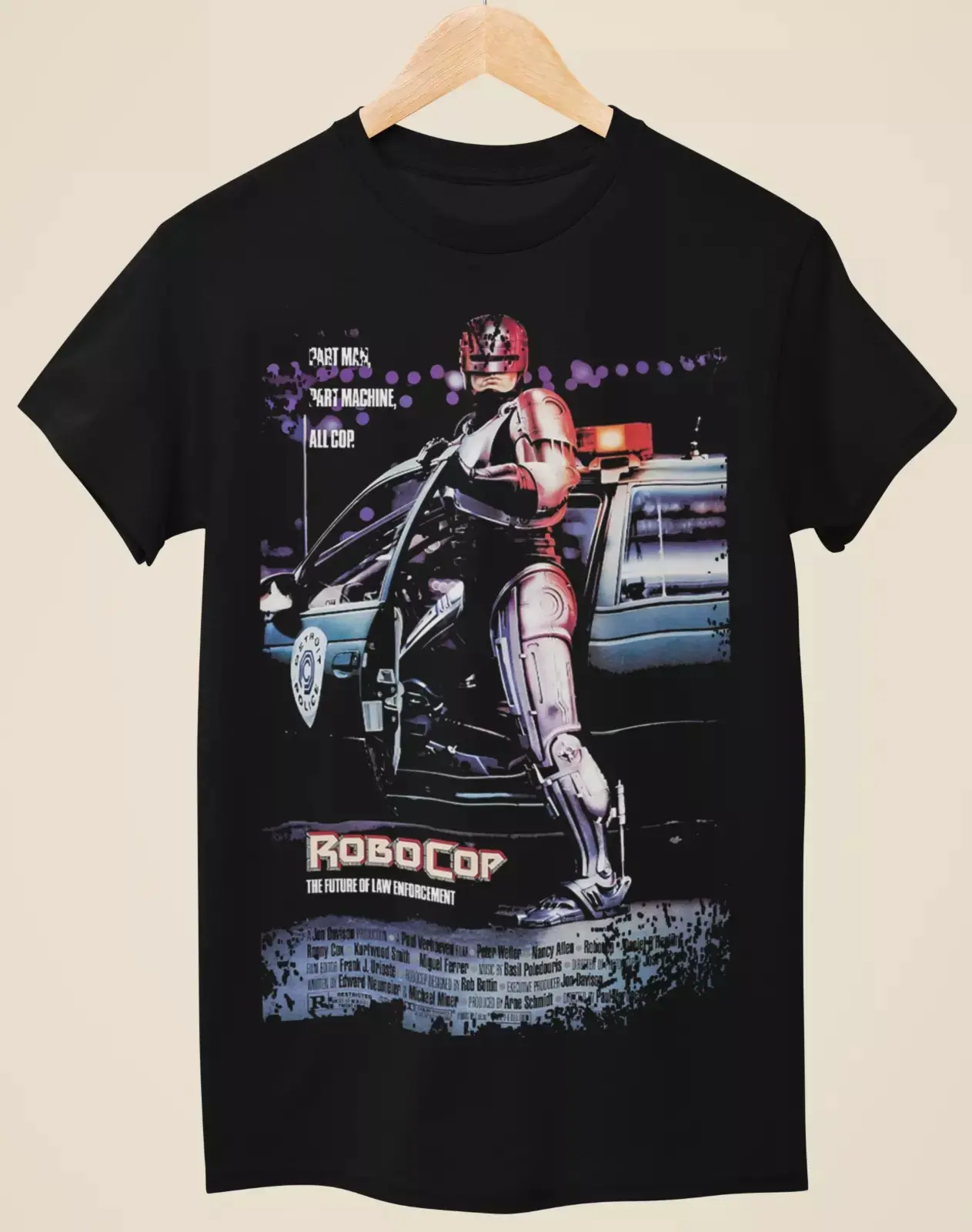 Robocop - Movie Poster Inspired Unisex Black T-Shirt