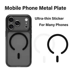 5-Piece Metal Sheet Ultra-Thin Phone Magnetic Patch Compatible Magsafe Wireless Charging Accessories Universal Smartphone Mount Adapter Magnets Phone Holder