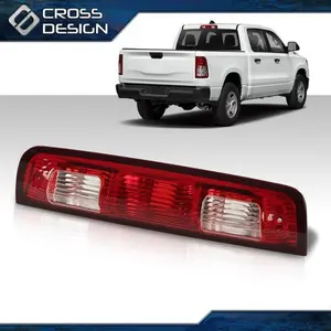 CROSSDESIGN Red High Mount Third 3rd Brake/Cargo Tail Light Fit For 2009-2020 Dodge Ram