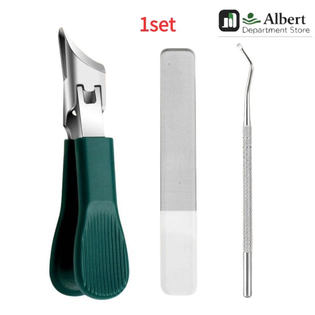 Stainless Steel Heavy-Duty Wide Jaw Eagle Beak Clipper Set, Thick Nail Trimmer with Splash Guard, Nail Care Tool for Indoor Recreation, Manicure, Home Use, Thick Blade, Angled Eagle Beak Design, Nail Trimming