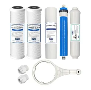 IPW Industries Inc - Compatible ERO 5 pc Reverse Osmosis Filters 1 Year Set, 5 Stage Reverse Osmosis Water Filter