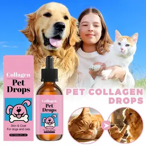Dog Collagen Drops for Healthy Skin & Shiny Coat | Gentle Formula Supplement for Dogs | Promotes Healthy Digestion & Joint Support
