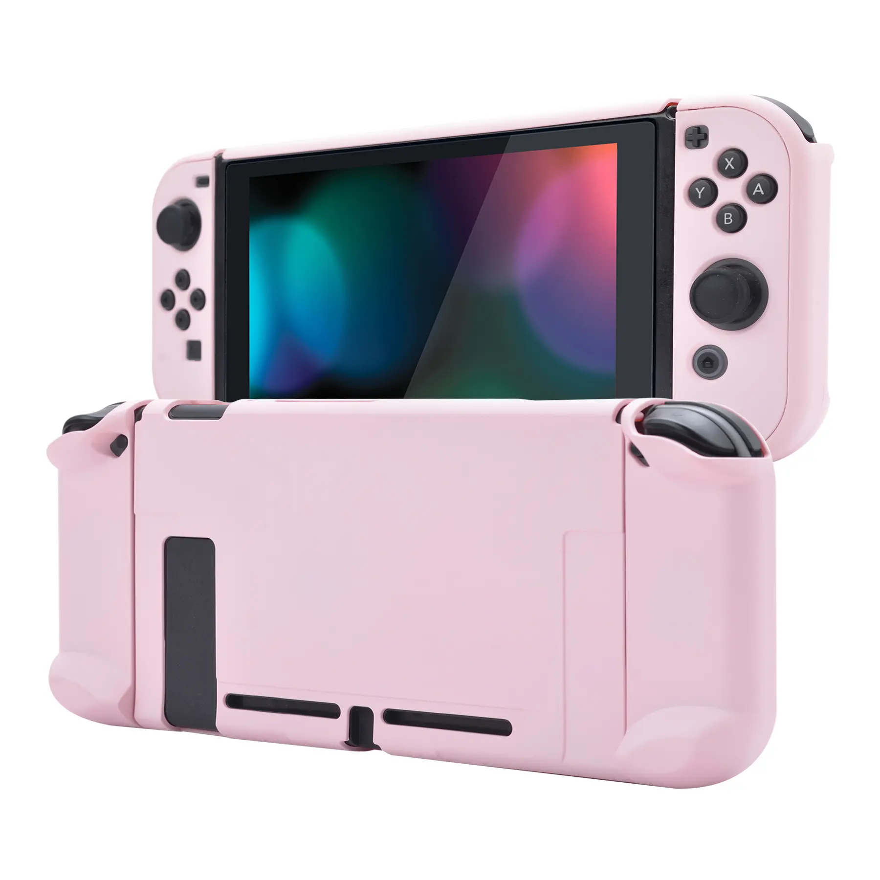 PlayVital Customized Dockable Hard Shell Protective Case for Nintendo Switch Console - Black PlayVital Customized Dockable Hard Shell Protective Case for Nintendo Switch Console - Black