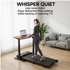 Walking Pad Treadmill Portable Under Desk Quiet Adjustable Speed for Home Office,Black