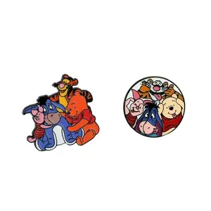 Disney Winnie the Pooh Tigger Badges Set of Two Adorable Character Pins for Kids and Collectors Perfect for Disney Fans