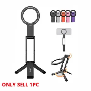Ulanzi MA60 Foldable Magsafe Phone Tripod for iPhone Mobile Phone Dual-Side Magnetic Adjustable Phone Holder Stand for Vlog Live Selfie Stand