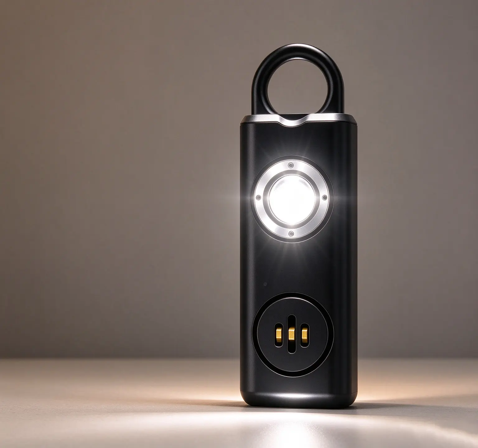Unisex Multifunctional Keychain - 130dB Self-Defense Emergency SOS Alarm, ABS Plastic Key Ring Accessory, Dual LED Strobe Lights, Personal Safety Tool for Outdoor & Daily Use (Home Supplies, Party Bags & Gifts)