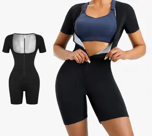 Women's Coated Athletic Zipper Workout Sweat Sauna Jumpsuit Stylish Activewear Workout Apparel Sporty Comfy Jumpsuit Tummy Control Jumpsuit Sauna Sports Jumpsuit Sports Outfits Stylish Activewear, sweat suit,Women's Athletic Zip-up Tracksuit