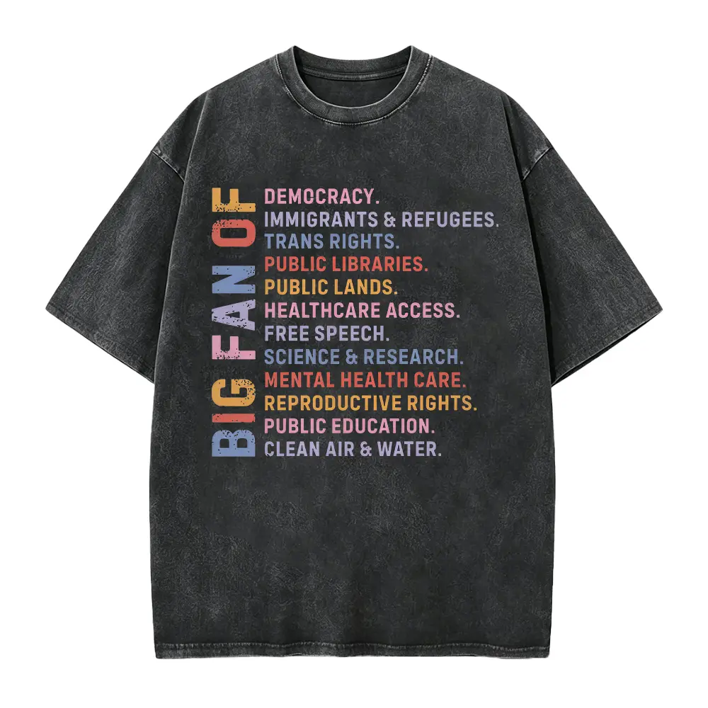 Big Fan of Human Rights Shirt, Political Minimalist Unisex Tee, No Human is Illegal, Radicalized by Basic Decency T-Shirt