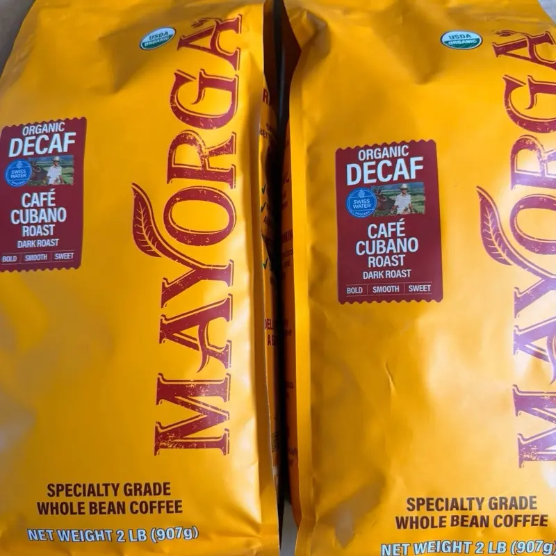 2-Pack Mayorga Organic Decaf Cubano Coffee