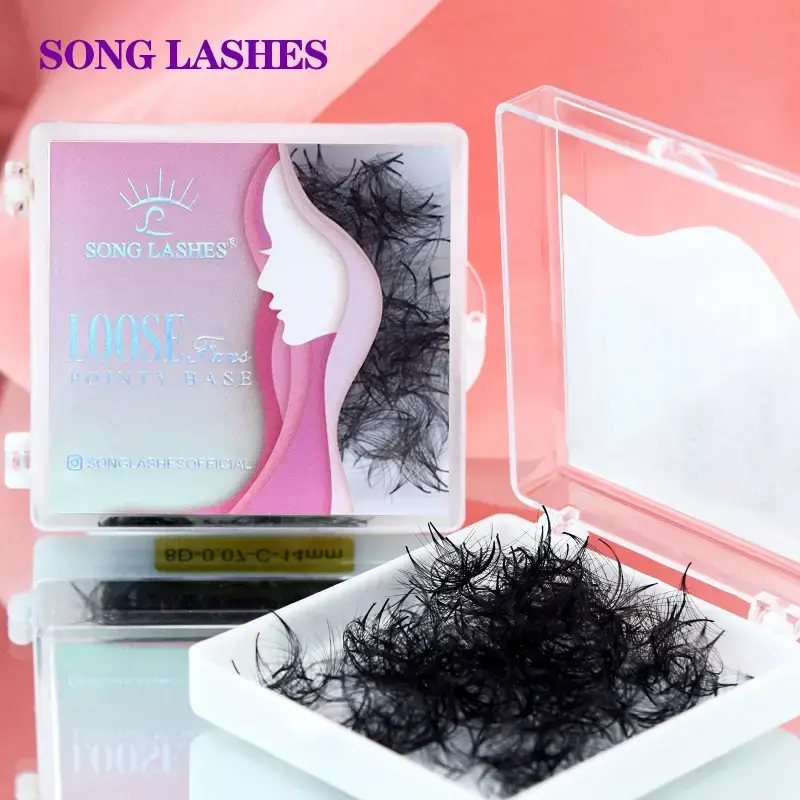 SONG LASHES 3D to 16D Fans Sharp Slim Narrow Stem Premade Volume Fans Loose Thin Pointy Base Russia Volume Eyelashes Extensions 2026 New