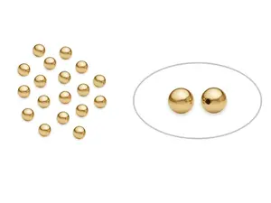 14K Gold Filled Round Beads Seamless  3mm  - 100 Pcs (GF520103)