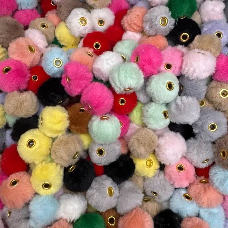 (BD16) 10pc 20mm Fluffy Decorative Craft Beads, DIY Bead Art Supplies for Pen Making