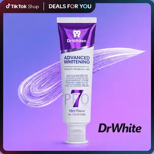 DrWhiten 7-Pro Advanced Whitening Toothpaste, Purple Whitening Formula with 7 Probiotics, Deep Enamel Repair, Fresh Breath, Daily Teeth Whitening Care Oral Intensive