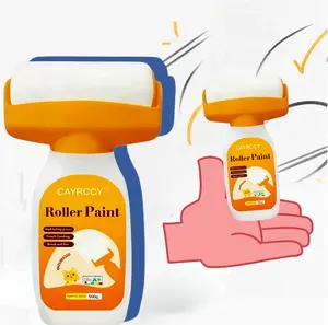 Multi-Purpose Roller Paint Latex Coating | Wall Furniture Renovation | High Coverage Odorless | DIY Easy Application | US Stock