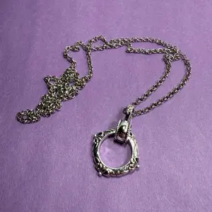 Heavyweight Ring Necklace Vintage 50cm Unisex Stainless Steel Chain Jewelry with Unique Floral Design for Men and Women Retro Elegance