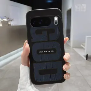 Rounded Edge Phone Case for Google Pixel 10 9 XL 8 7 Pro A  Divine Presence Pattern Full Body Protection Shockproof Soft Liquid Silicone Cover Cellphone Protective