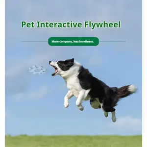 Interactive Pet Flywheel Dog Frisbee Toy - Durable Dog Interactive Accessory for Bond-Building Playtime