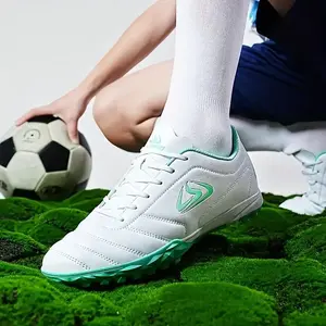 Flat Non-Slip Professional Training Shoes, Low-Cut TF Spike Non-Slip Breathable Soccer Shoes, Football Field Boots Football Cleats